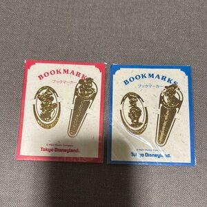 Tokyo Disneyland Gold Bookmarks Set